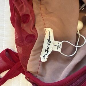 For Love And Lemons Berry Dot Midi Dress